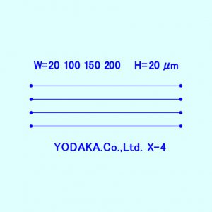 直線流路(20~200μm幅)